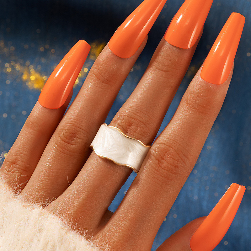 Geometric Double-Layer Hollowed Out Ring For Women...