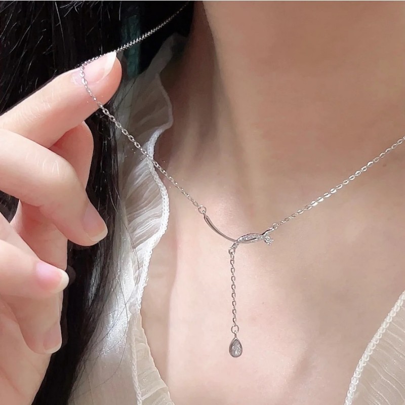 Korean Minimalist And Niche Necklace, Butterfly Fe...