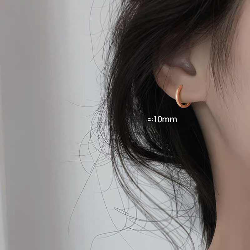 S925 Silver Ear Buckle Wholesale Earrings Female Style Korean Earrings 2023 New Fashion Earbone Nail Earbone Ring Fashion
