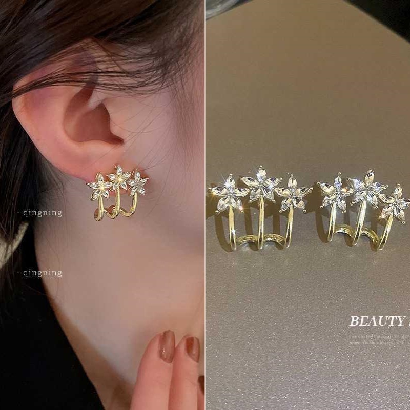 New S925 Silver Needle Earrings, Elegant And Elegant Style, Retro Pearl Earrings, Versatile And Simple Online Red Jewelry Wholesale, Female
