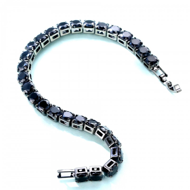 4.0mm Zircon Tennis Bracelet Unisex Fashion Simple Bracelet Handicrafts Ins Cross Border Factory Wholesale