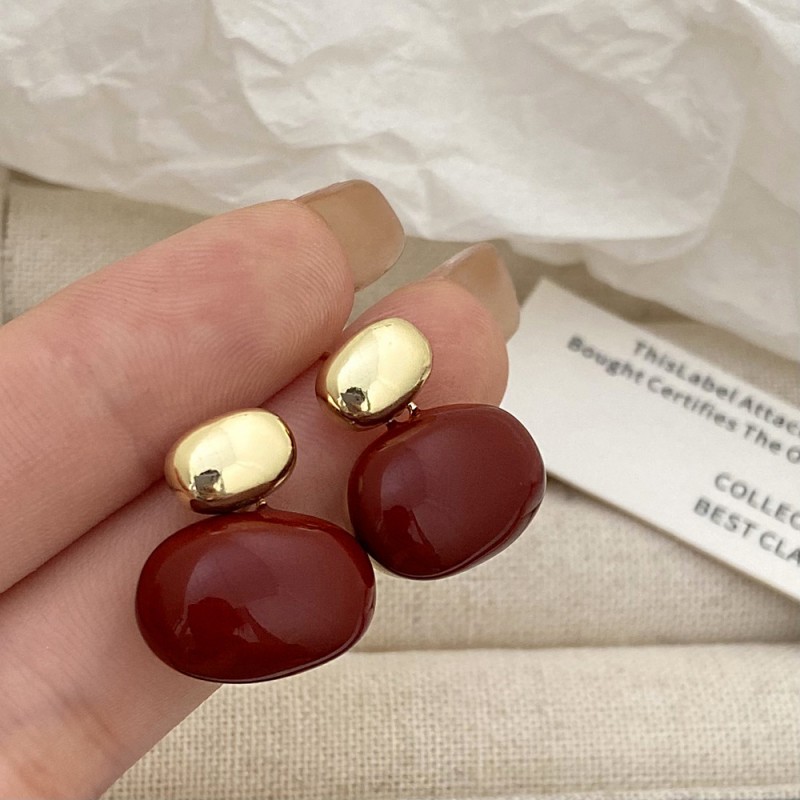 Maillard Fashion Earrings, Premium Earrings, Light Luxury Coffee, Milk Tea, Exquisite Earrings, And 2023 Popular Online Ornaments